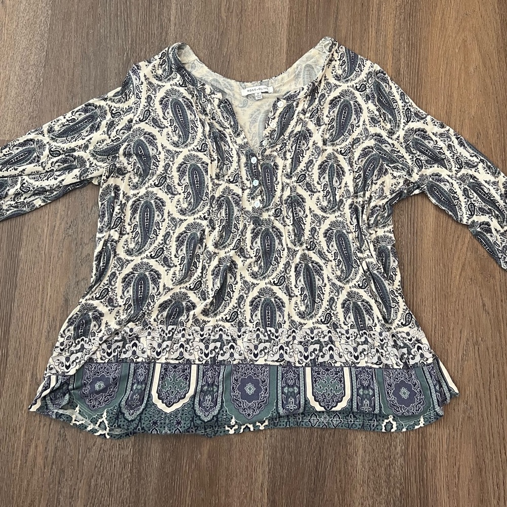 Plus Size Paisley Top